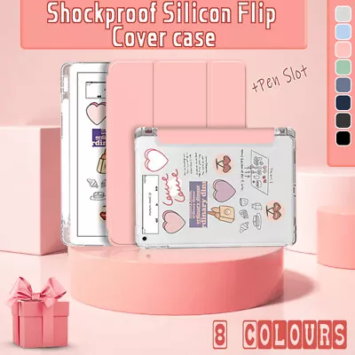 $12.89 • Buy Smart Silicon IPad Case Cover Pen Holder For IPad9/8/7/6 Air 5/4 Mini 6/5/4 Pro