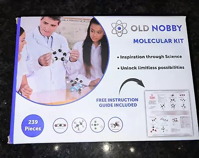 OLD NOBBY Organic Chemistry Molecular Model Kit (239 Pieces) With Learning Guide • $23.99