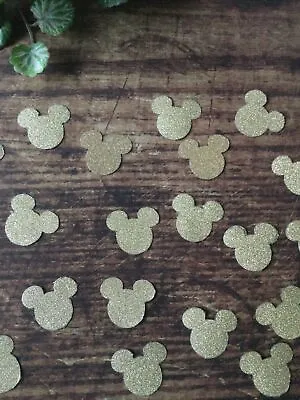 110 Sand Gold Glitter Mickey Mouse Head Table Confetti Party Birthday • £3.45