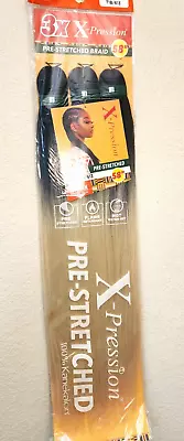 $9.99 • Buy X-pression Expression 100% Kanekalon 3X Braid Hair Pre-Stretched 58  T1B/613