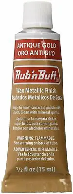 Amaco Rub 'N Buff Wax Metallic Finish Antique Gold 0.5-Fluid Ounce • $7.98