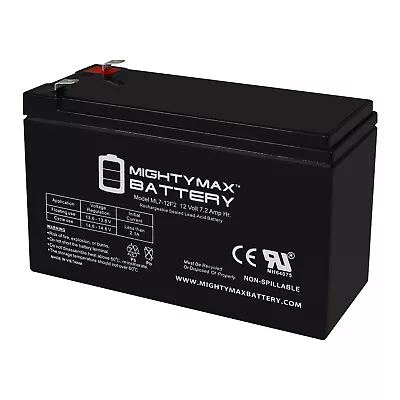 Mighty Max 12V 7Ah F2 Replacement Battery For MarCum LX-5 Ice Fishing Sonar • $19.99