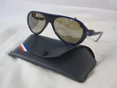 Rare Cebe 461 France - Alps Climbing Sunglasses W Orig Case - FRANCE FLAG COLORS • $129.99