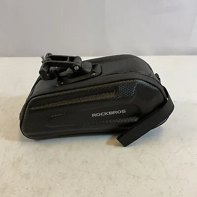 Rockbros Black 3D Hard Shell Mountain Road Under Seat Bike Bicycle Saddle Bag • $19.99