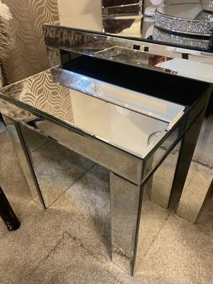 £90 • Buy Venetian Mirrored Nest Of  2 Tables - Side Coffee Rectangle Glass Nested Dunelmn