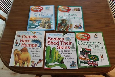 5 I Wonder Why Science Picture Books Lot Countries Pirates Snakes Sky Camels • $6.50