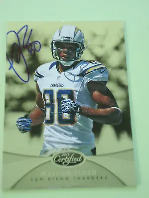 Malcom Floyd - 2013 Panini Autographed Football Card # 72 - S.D. Chargers - WR • $19.95