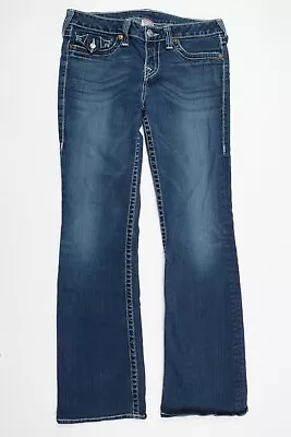 True Religion Becky Jeans Womens 32 Blue Boot Cut Slim Fit Mid-Rise Stretch • $21.97