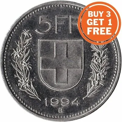 5 Swiss Franc Coin Choice Of Dates 1922 To 2019 Switzerland • $7.45