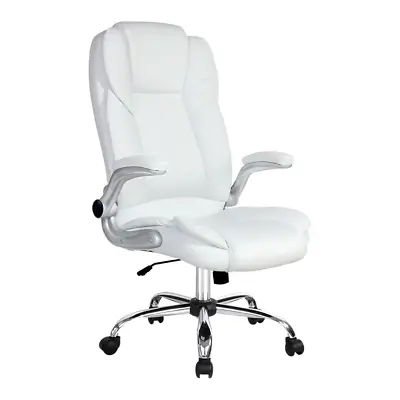 $173 • Buy Artiss Kea Executive Office Chair Leather White