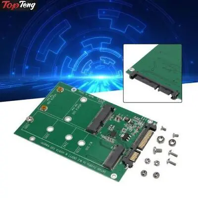 M.2 B / B+M KEY NGFF 2.5  MSATA SSD To SATA III Board Converter Adapter Card • $10.61