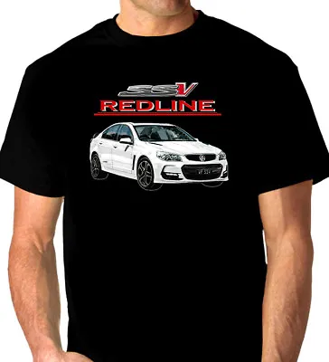 $38 • Buy Holden  Vf  Ssv  Redline  Commodore   Black  Tshirt (7 Car Colours)  Big Fit
