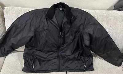 Eddie Bauer Men's Sz Xxl Black Zip-front Nylon Jacket Zip Pockets • $4.99