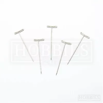 T Pins Metal 51mm For Craft Modelling Art Sewing Macrame 5 10 25 50 100 Pack • £2.35