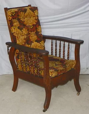 Rare Child’s Antique Oak Morris Chair – Original Finish - • $850