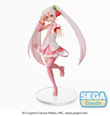 SEGA - Vocaloid - Hatsune Miku Sakura Miku Ver. 3 SPM Figure AUTHENTIC!!! • $34.99