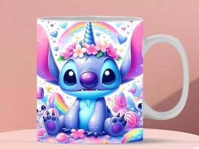 Disney  Lilo And Stitch Unicorn  Mug Tea Coffee Mug Gifts Stitch Lilo Spring • £10