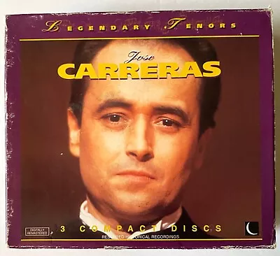 JOSE CARRERAS The Carreras Legendary Tenors (3-CD Set) With Box Free Shipping • $6.99