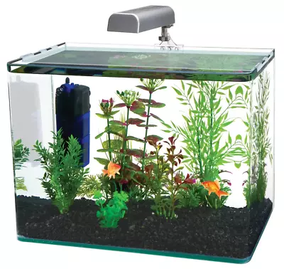 Radius Rectangle 5 Gallon Aquarium Fish Tank Starter Kit • £128.08