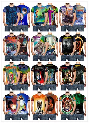 MARILLION Rock 3D Print Casual Fashion Short Sleeves T-shirts For Women/men • $14.99