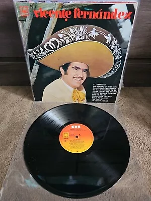 VICENTE FERNANDEZ Self Titled LP VINYL CBS Mexico 1969 RARE - VG+ • $35.99