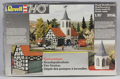 Revell HO #2058 Fire Station Kit New In Box • $26.50