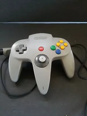 OEM Official Nintendo 64 N64 NUS-005 Gray Controller - LOOSE JOYSTICK Untested • $15