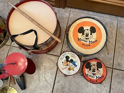 Vintage Toy Drums - Ohio Art J. Chein Mickey Mouse Various Others • $480