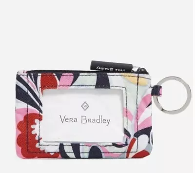 NWT Vera Bradley MOD PAISLEY ZipID Case Signature Cotton Wallet Change Purse • $17.99