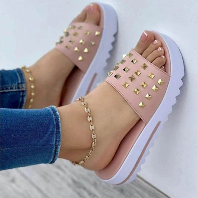 $17.99 • Buy Nuevas Sandalias De Cuña Chanclas Zapatos Para Mujere Parm De Verano Modernos