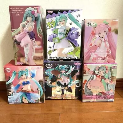 VOCALOID Hatsune Miku Figure Lot Of 6 Sakura Miku Matcha Parfait Arabian   • $165.60