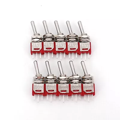 10Pcs Salecom TS-4 ON-ON 3-Pin SPDT 5mm Sub-Miniature Toggle Switch • $9.38