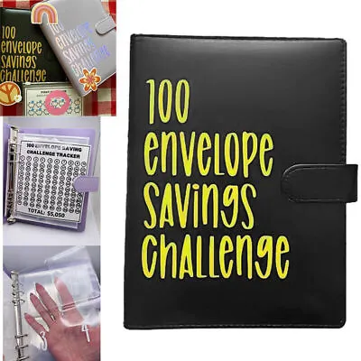 100 Envelope Challenge Budget Planner $5050 Money Saving Cash Challenge Book • $16.99
