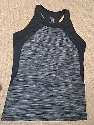 Sweaty Betty Ladies Sports Grey Black Racerback Vest Top - XL  • £21.50