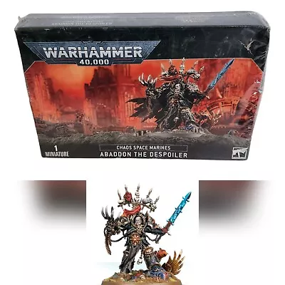 Chaos Space Marines: Abaddon The Despoiler Warhammer 40k Painted Miniature NEW • $49.79