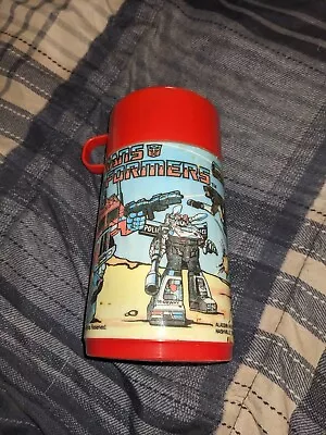 Vintage 1984 Transformers Thermos For Lunchbox Hasbro Aladdin • $15.30