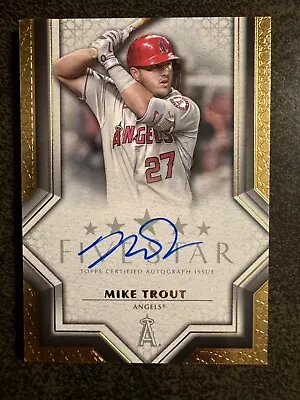 2023 Topps Five Star Autographed Card #FSA-MTR Mike Trout-OF-Los Angeles Angels • $102.50