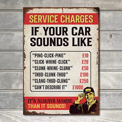 Metal If Your Car Sounds Like Funny Garage Wall Sign Decor Metal Plaque • £4.70