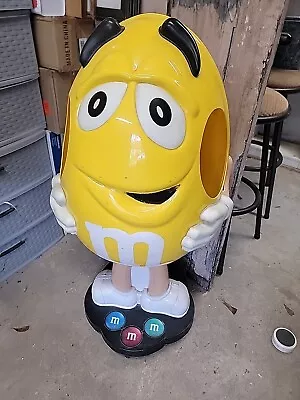 M&M Peanut Stand Up Display Figure On Wheels 41” Tall • $197.93