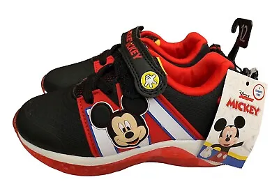 Disney Mickey Mouse Boys Size 10 Shoes Light Up Sneakers • $18