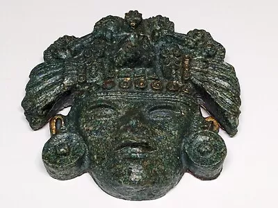 Vintage Aztec Mayan Ancient God Stone Face Wall Plaque • $35.20