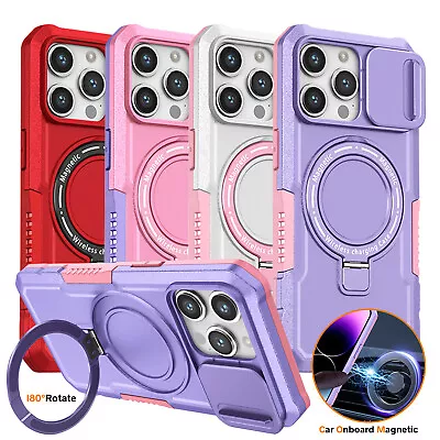 Shockproof Magnetic Mag Safe Ring Stand Case For IPhone 15 Pro Max 14 13 12 11  • $5.63