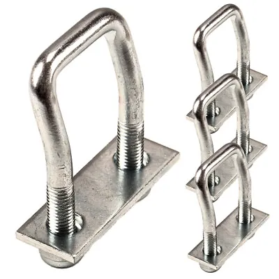 4x And Bracket Tie Down Load Securing Hook Anchor Trough Bodenöse Lashing 800kg • $33.88