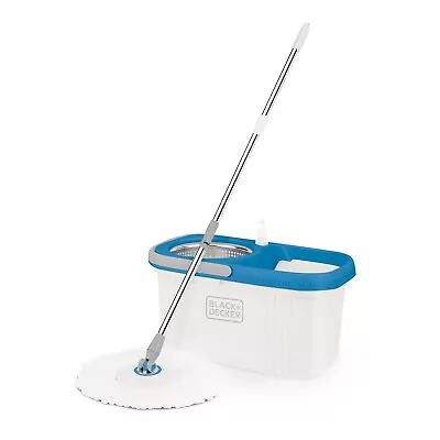 BLACK+DECKER 360° Spin Mop & Bucket Set With 2 Microfibre Spin Mop Heads • £5.99