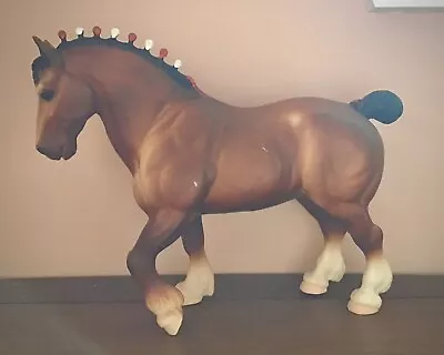 BREYER Clydesdale Stallion Vintage Traditional Model Horse • $10.99