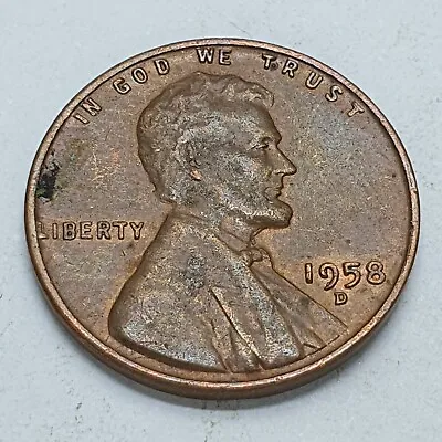 $2.50 • Buy USA Penny 1 Cent 1958 D Coin 03288