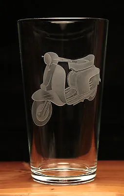 Lambretta Scooter Motorcycle Bike Engraved Pint Glass Gift Present • $16.80