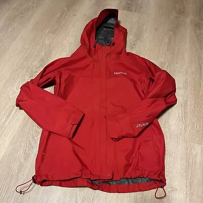 Marmot Gore-Tex Men’s Size M Red Outdoor Hiking Skiing Water Proof Jacket C7 • $66