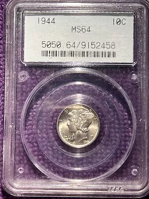 1944 Mercury Dimenice Luster Old Pcgs Holder • $44