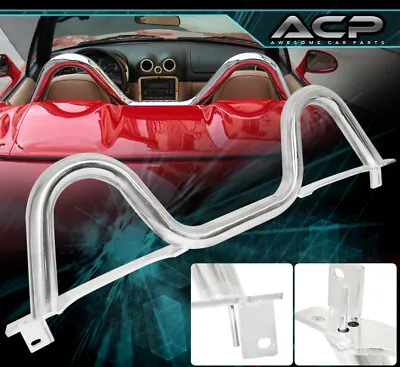For 90-05 Miata Twin Roll Bar Brace Rod Top Seat Cage Support Frame Stabilizer • $83.99